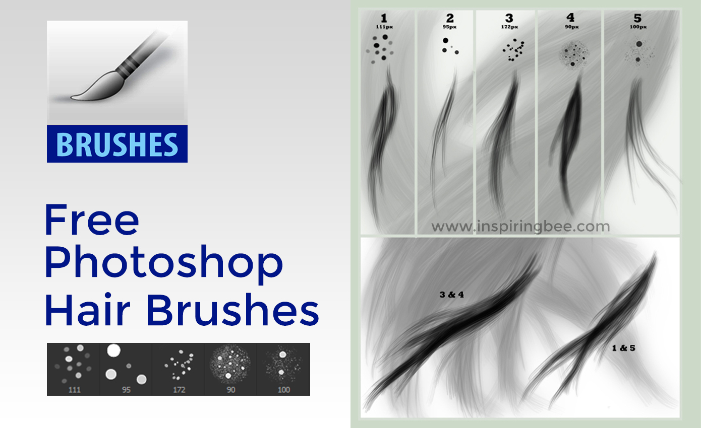 download hair brushes for photoshop