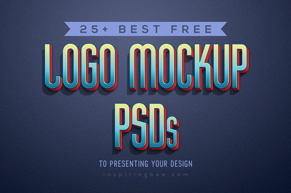 Download New Free Logo Mockups Psd Inspiringbee Inspiring Bee PSD Mockup Templates