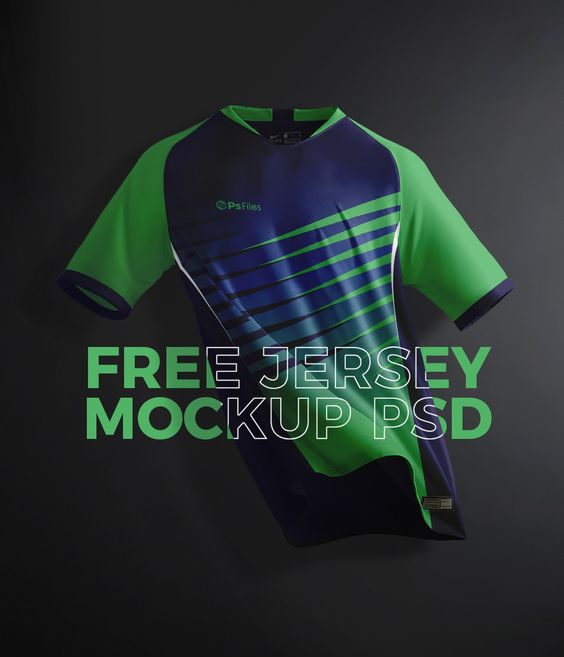Download #Updated 18+ Free Jersey Mockup PSD and Sports Kits Mockup PSD